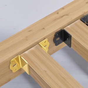 Steel Furniture Frame <b>Bracket</b> With <b>Hinges</b> For Bed Support Reinforced Hardware Accessory Modern Design Durable - Product Image 3