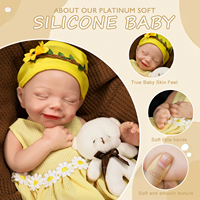 Poupées Reborn Hyperréalistes en Silicone Solide de 16 Pouces, Corps Entier, Couleur de Peau Naturelle, Jouet Éducatif Tendance pour Filles - Vente Chaude