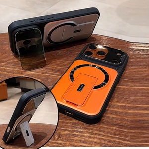 เคสโทรศัพท์แม่เหล็กแบบด้าน ขายดี สำหรับ iPhone 17 12 13 Pro Max 14 15 16 Plus 17 Air พร้อมขาตั้งแบบซ่อนในตัว ป้องกันการกระแทก - Product Image 4