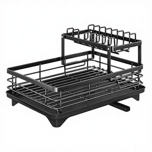 Vente Flash Support d'Égouttage Ménager Égouttoir de Cuisine pour Plan de Travail Range-Vaisselle Bols Assiettes Couverts Organisateur Direct Usine - Product Image 6
