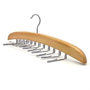 Organizzatore Multifunzione in Legno per Cravatte con 24 Ganci per Cravatte e Cinture da <span class=keywords><strong>Uomo</strong></span>, Ecologico, per Negozi di Abbigliamento e Uso Domestico - Product Image 5