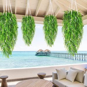 Plantas Artificiales Colgantes de Hierba Persa, Decoración de Pared <span class=keywords><strong>Artificial</strong></span>, Plantas Decorativas para Exteriores, Venta al por Mayor de Plantas Artificiales para Pared - Product Image 2