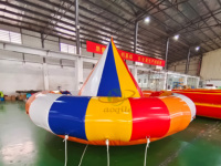 Parc aquatique gonflable sûr et fiable Disco Boat Remorquage gonflable Sports nautiques Spinning Water Ski Bateau gonflable