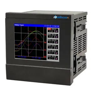 MPR800:0.2% תעשייתי אוניברסלי דיגיטלי Modbus RS485 רב ערוץ נתונים תרשים צבע ללא נייר מקליט עם זרימת Tatalize, ממסר