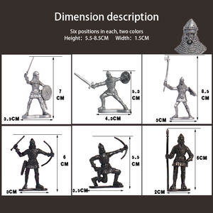 Ensemble de 97 pièces de jeux de guerre pour hommes, château militaire, <span class=keywords><strong>armée</strong></span>, jouets, soldats, figurines militaires - Product Image 6