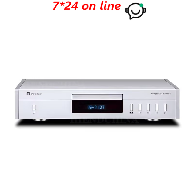 MUZISHARE C7 6H3 Vacuum Tube CD Player With HD BT 5.0 Dual ES9018 Decoding Chip Laser Disc Digital Audio System