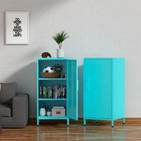Salon Lowdown Mini casier de rangement armoire de rangement en acier casier porte unique casier armoire en métal maison armoire courte