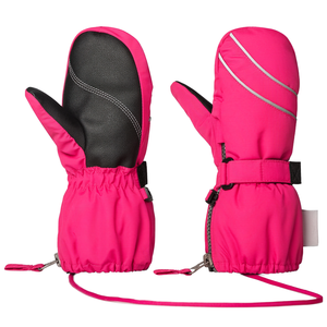 Mitaines de ski d'hiver pour enfants, gants de neige imperméables, isolés thermiquement, coupe-vent, doublés de polaire, mitaines de snowboard d'extérieur, OEM - Product Image 1