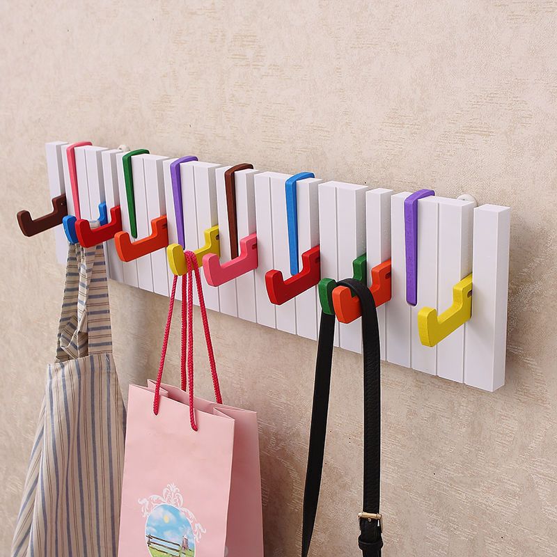 16 hooks, colored, 60cm