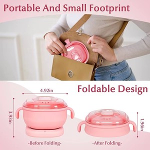 Chauffe-cire portable 400 ml en silicone, appareil d'épilation, outil de beauté pour salon et maison, chauffe-cire pour la fusion de la cire - Product Image 4