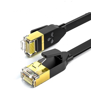 HIGH QUALITY FLAT NETWORK <b>CABLE</b> 10 GIGABIT CAT7 HIGH-SPEED PURE COPPER <b>BROADBAND</b> SHIELD for HOME NETWORK <b>CABLE</b> - Product Image 2
