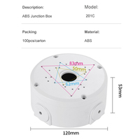 Caja de Conexiones Personalizable Antioxidante para Cámaras de Vigilancia, Carcasa de Seguridad para PTZ, Visión Nocturna, Estuche para Cables, Producción de Plástico IP