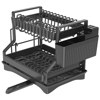 Égouttoir à vaisselle spécial rangement de la vaisselle ménage comptoir évier support évier égouttoir réglable