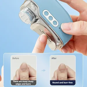 Coupe-ongles électrique automatique, coupe-ongles avec fonction de désinfection UV intégrée, outil de manucure sûr pour la maison et les voyages - Product Image 3