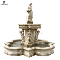 Sculptures de fontaine en marbre naturel de style européen sculptées à la main, fontaine d'eau, statue pour la décoration extérieure des jardins et des propriétés