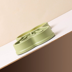 Bol d'alimentation lent pour animaux de compagnie, tapis à lécher en silicone pour chiens et chats, antidérapant, anti-renversement, qualité alimentaire, facile à nettoyer, forme arrondie - Product Image 3