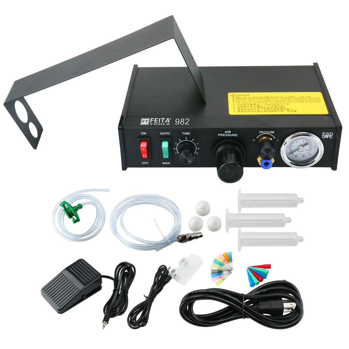 Полуавтоматический дозатор клея, автоматический контроллер жидкости, машина для дозирования паяльной пасты FT-982
