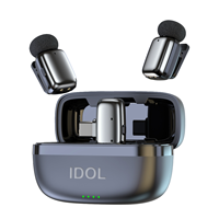 Micro-cravate sans fil 2.4G à connexion automatique, autonomie 30H, 3 modes, réverbération spatiale, réduction de bruit DSP, micro cravate pour caméra et téléphone