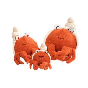 Oreiller en forme de crabe hermès mignon, Promotion en gros, jouet en peluche d'anniversaire, cadeau, Simulation d'animal marin, filet, poupée rouge - Product Image 6