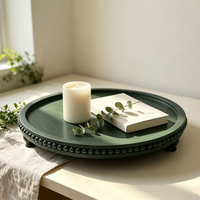 Présentoirs décoratifs multifonctionnels en bois pour salon, support de style farmhouse et organisateur d'évier de cuisine