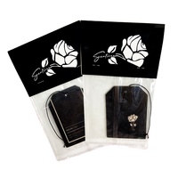 Feuilles noires vierges personnalisables par sublimation, de qualité supérieure, pour désodorisant de voiture personnalisé