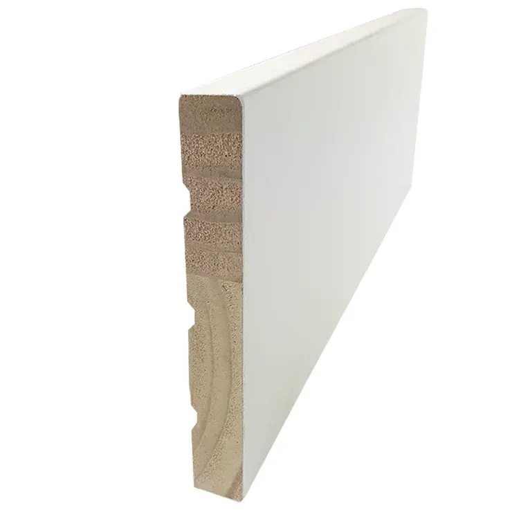 Classic White Primed Wood Mouldings S4S Trim Board for Diversified Usages