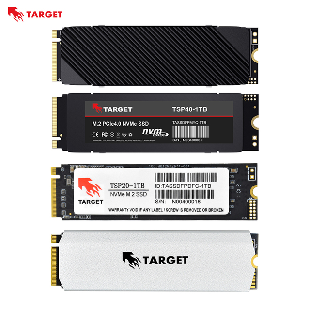 Target 4.0 Gen4 PS5 Internal Laptop Computer SATA 3.0 NVMe M.2 SSD 256GB-2TB with Heatsink 3 Year Warranty
