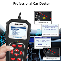 Lecteur de code de diagnostic automobile KONNWEI KW818, mise à jour en ligne gratuite, diagnostic intelligent des voitures