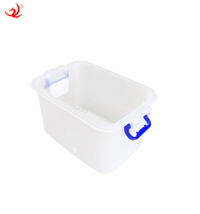 Boîte de rangement ménagère avec couvercle, en plastique transparent PP, empilable, pour jouets, vêtements et outils - Product Image 3