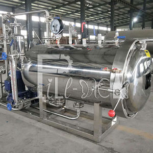 جهاز تعقيم بالبخار والماء من الفولاذ المقاوم للصدأ 304 للحقائب / الأوعية الزجاجية / علب الصفيح في صناعة الأغذية - Product Image 2