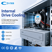 Mini ventilateur haute vitesse 3007, 7000 tr/min, 12 V, 5 V, 3,3 V, ventilateur axial DC, 30 mm, pour le refroidissement interne des disques