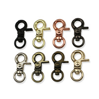 Mousqueton en alliage de zinc pour laisse de chien, chaîne de sac à main, fermoir métallique classique, professionnel, de luxe, crochet de quincaillerie