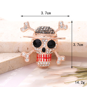 Rétro Fantôme Citrouille <span class=keywords><strong>Pirate</strong></span> Sorcière Diamant <span class=keywords><strong>Chapeau</strong></span> Halloween Alliage Charmes pour Cas Junk <span class=keywords><strong>DIY</strong></span> Pince À Cheveux Accessoires Décoration - Product Image 4