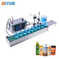 Machine de remplissage automatique LSX-6000 à pompe magnétique compacte pour lait, jus, eau, huiles essentielles et parfums – Équipement de ligne de remplissage automatique
