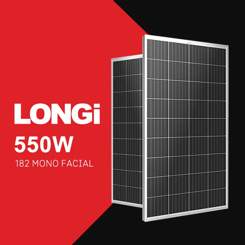 60V 500W 530W 550 W โปร่งใส Monocristalino Diy แผงเซลล์แสงอาทิตย์550วัตต์พาเนล Solares Diy
