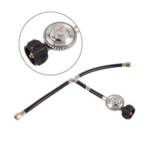 <span class=keywords><strong>Kit</strong></span> de tuyau de barbecue avec raccord en T de 3/8 pouce et régulateur de pression de <span class=keywords><strong>gaz</strong></span> propane LP pour brûleur latéral - Product Image 1