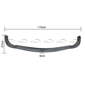 Kit carrosserie décoratif en fibre de carbone style CS, spoiler avant pour pare-chocs, pour modèle de voiture Mercedes Benz R230 SL55 - Product Image 1