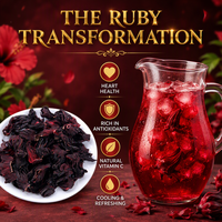 Fleur d'hibiscus séchée en gros 500g OEM Marque privée Matière première pour tisane naturelle Fournisseur d'usine en sac
