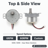Motor de Engranajes de CC JLD-500 de 24V y 60rpm con Conector de Cable, Clasificación IP55 a Prueba de Explosiones, Montaje con Brida para Electrodomésticos y Hogar Inteligente