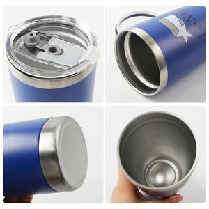 แก้วกาแฟสแตนเลสเก็บความร้อนสุญญากาศ ขนาด 20 ออนซ์ 30 ออนซ์ พร้อมฝาปิดและที่อุ่น สำหรับโปรโมชั่นของขวัญแบบกำหนดเอง - Product Image 5