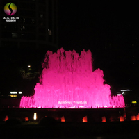 Fuente de Agua Decorativa para Exteriores 2022, Cascada de Jardín con Forma de Pirámide con Luces LED RGB