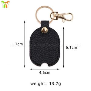 Available Litchi Leather Access Holder Key Cover for <b>Car</b> Keys Protective Case Fashion Keyring Card Bag Keychain - Product Image 6