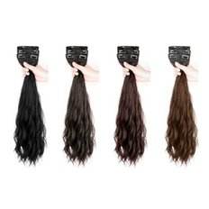 Da donna 3 pz 1P Wave extension per capelli parrucca con accessori per capelli alla moda - Product Image 1