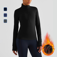 Vêtements d'équitation pour femmes, col montant zippé, extensibles dans les 4 sens, pour l'hiver, faible MOQ
