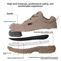 Chaussures de travail basses anti-perforation, anti-écrasement, antistatiques, à embout d'acier pour l'industrie du soudage électrique, chaussures de sécurité pour hommes