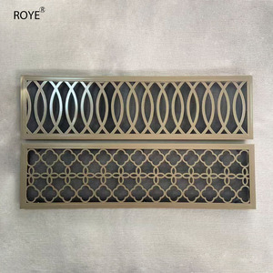 Grille de ventilation rectangulaire en alliage d'aluminium pour salon, design moderne de luxe léger, pour sortie d'air conditionné, ventilation facile - Product Image 2