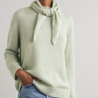 Ensemble pull et écharpe en cachemire et soie mélangés, design élégant pour femmes, pull à col rond, confort, super doux