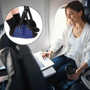 Repose-pieds réglable en mousse à mémoire de forme hamac Portable essentiel de voyage pour les longs vols oreiller positionneur de jambe d'avion - Product Image 4