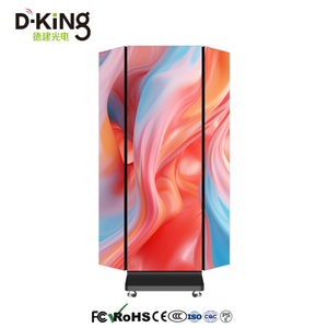 Pantalla LED Plegable P2.5 GOB de Doble Cara, Precio de Fábrica, Pantalla LED Digital Tríptica para Publicidad en Interiores - Product Image 3