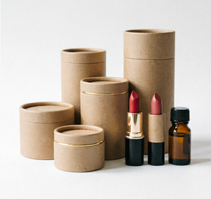 Envase Cilíndrico Biodegradable de Cartón Kraft para Cosméticos, Lápiz Labial, Desodorante, Protector Solar y Bálsamo Labial - Product Image 3